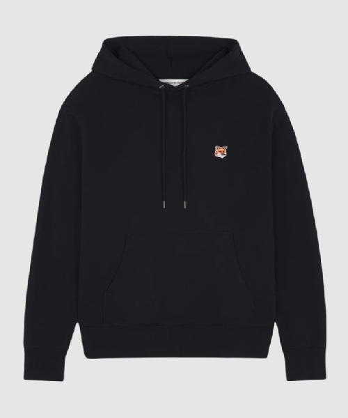 [메종키츠네] 폭스헤드 후드티_블랙 S